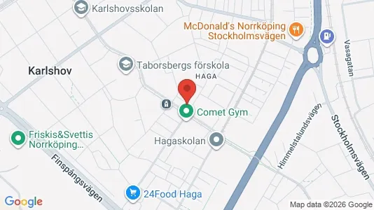 Kontorslokaler att hyra i Norrköping - kort over placeringen