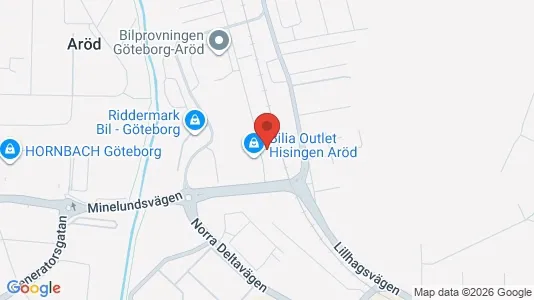 Kontorslokaler att hyra i Norra hisingen - kort over placeringen