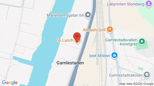 Kontorslokaler att hyra i Göteborg Östra - kort over placeringen