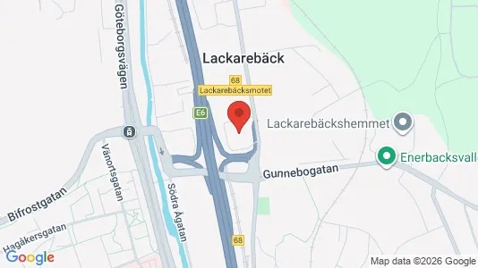 Kontorslokaler att hyra i Mölndal - kort over placeringen