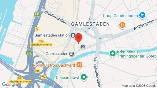 Kontorslokaler att hyra i Göteborg Östra - kort over placeringen