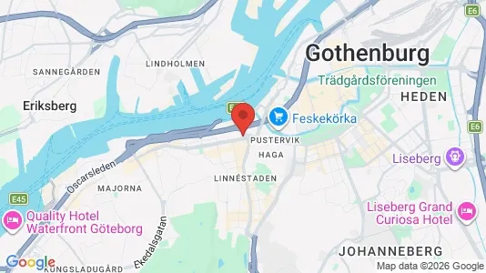 Kontorslokaler att hyra i Göteborg Centrum - kort over placeringen