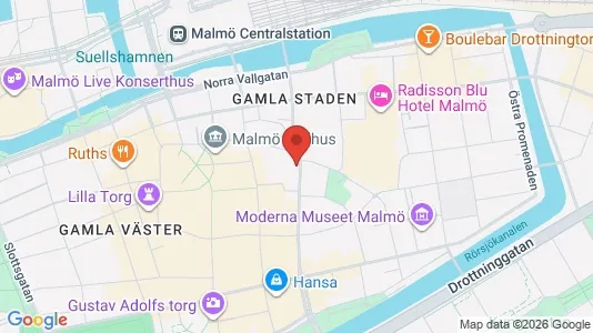 Kontorslokaler att hyra i Malmö Centrum - Bild från Google Street View