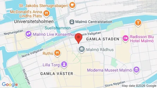 Kontorslokaler att hyra i Malmö Centrum - Bild från Google Street View
