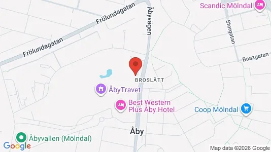 Kontorslokaler att hyra i Mölndal - kort over placeringen