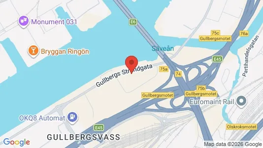 Kontorslokaler att hyra i Göteborg Centrum - kort over placeringen