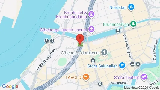 Kontorslokaler att hyra i Göteborg Centrum - kort over placeringen