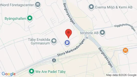 Kontorslokaler att hyra i Täby - kort over placeringen