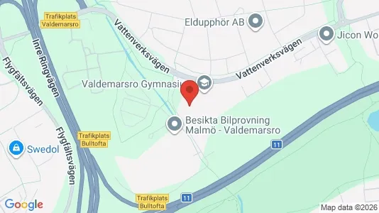 Affärslokaler att hyra i Malmö Centrum - kort over placeringen