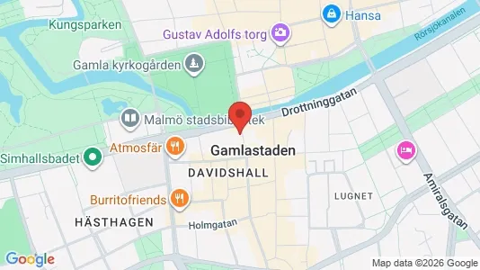 Kliniklokaler att hyra i Malmö Centrum - kort over placeringen