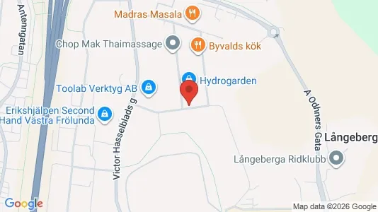 Lagerlokaler att hyra i Askim-Frölunda-Högsbo - kort over placeringen