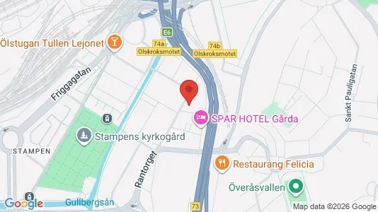 Kontorslokaler att hyra i Örgryte-Härlanda - kort over placeringen