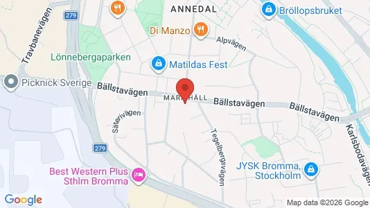 Lagerlokaler att hyra i Sundbyberg - kort over placeringen