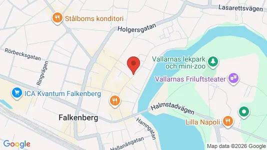 Affärslokaler att hyra i Falkenberg - Bild från Google Street View