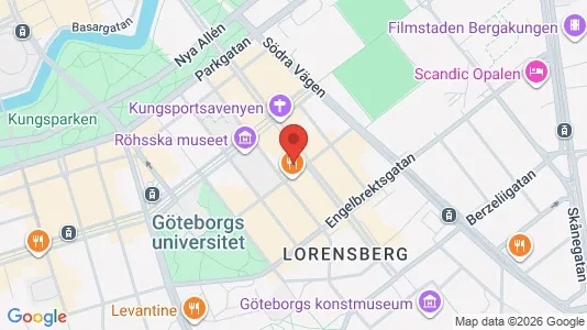 Coworking spaces att hyra i Göteborg Centrum - kort over placeringen