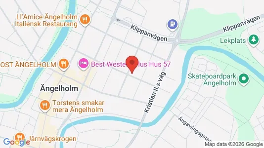 Kliniklokaler att hyra i Ängelholm - kort over placeringen