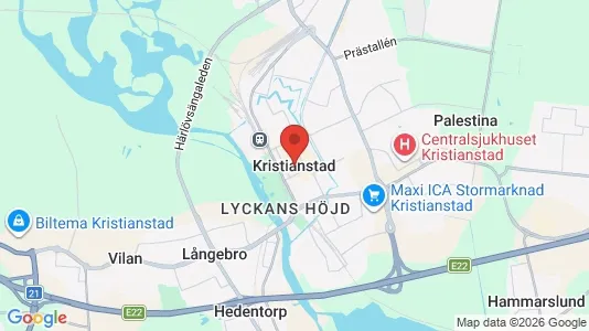 Lagerlokaler att hyra i Kristianstad - Bild från Google Street View