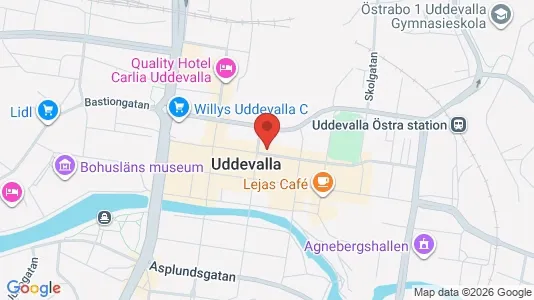 Affärslokaler att hyra i Uddevalla - Bild från Google Street View
