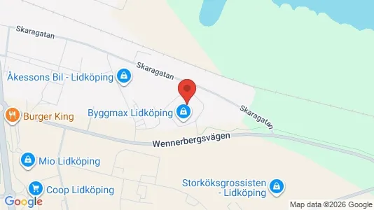 Affärslokaler att hyra i Lidköping - Bild från Google Street View