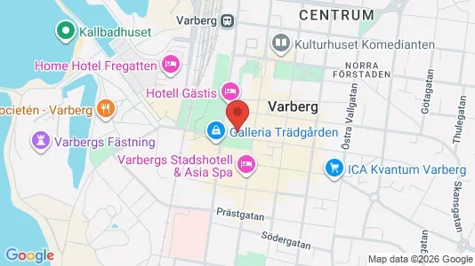 Affärslokaler att hyra i Varberg - Bild från Google Street View
