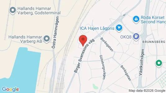 Affärslokaler att hyra i Varberg - Bild från Google Street View