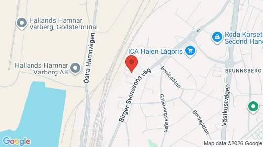 Affärslokaler att hyra i Varberg - Bild från Google Street View