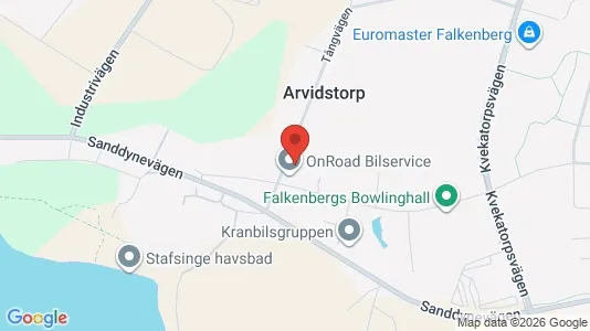 Affärslokaler att hyra i Falkenberg - Bild från Google Street View
