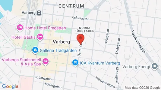 Affärslokaler att hyra i Varberg - Bild från Google Street View