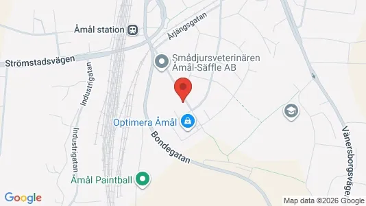 Affärslokaler att hyra i Åmål - Bild från Google Street View