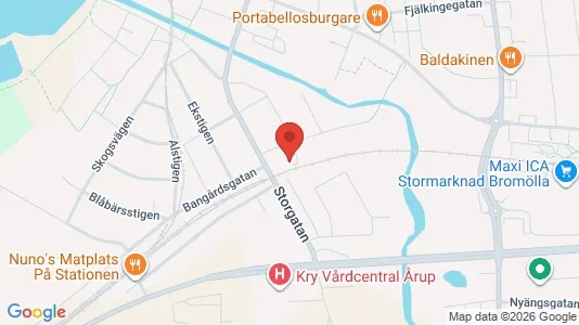 Affärslokaler att hyra i Bromölla - Bild från Google Street View
