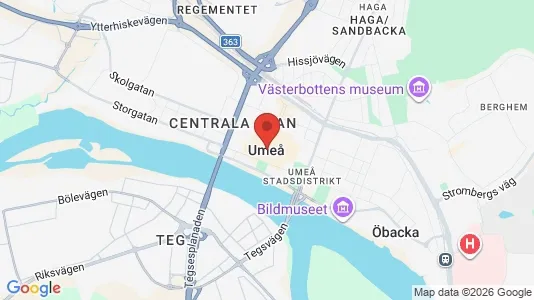 Affärslokaler att hyra i Umeå - Bild från Google Street View