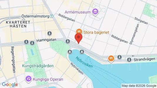 Affärslokaler att hyra i Östermalm - kort over placeringen