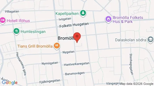 Affärslokaler att hyra i Bromölla - Bild från Google Street View