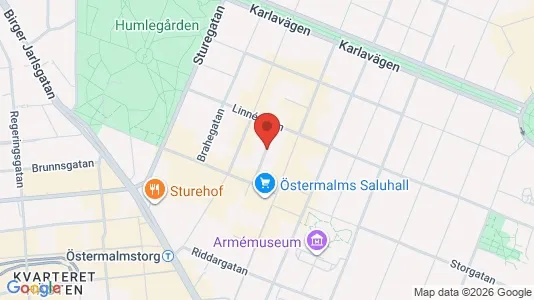 Affärslokaler att hyra i Östermalm - Bild från Google Street View