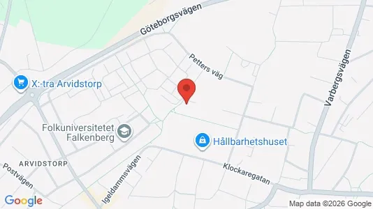 Affärslokaler att hyra i Falkenberg - Bild från Google Street View
