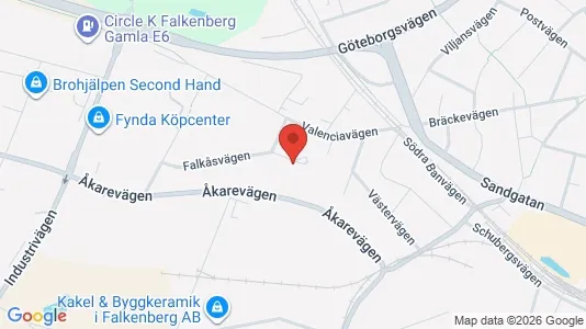 Affärslokaler att hyra i Falkenberg - Bild från Google Street View