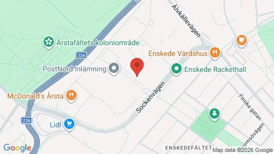 Affärslokaler att hyra i Hammarbyhamnen - kort over placeringen