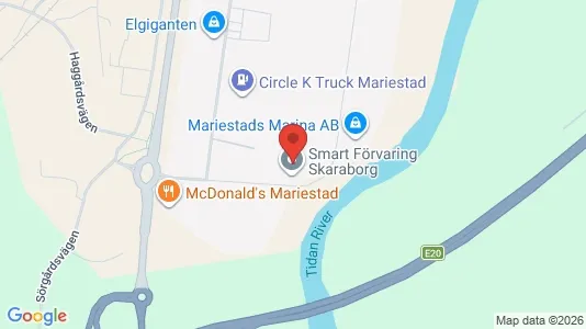 Affärslokaler att hyra i Mariestad - Bild från Google Street View