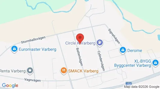 Affärslokaler att hyra i Varberg - Bild från Google Street View