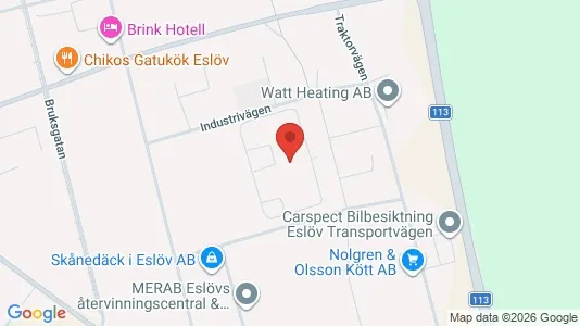 Affärslokaler att hyra i Eslöv - Bild från Google Street View