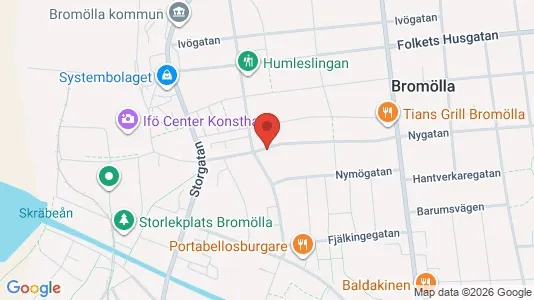 Affärslokaler att hyra i Bromölla - Bild från Google Street View