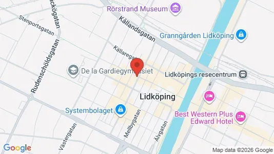 Affärslokaler att hyra i Lidköping - Bild från Google Street View