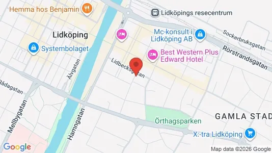 Affärslokaler att hyra i Lidköping - Bild från Google Street View