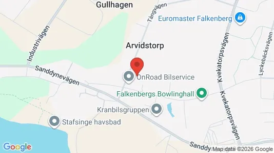 Affärslokaler att hyra i Falkenberg - Bild från Google Street View