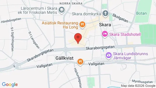 Affärslokaler att hyra i Skara - Bild från Google Street View