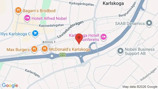 Affärslokaler att hyra i Karlskoga - Bild från Google Street View