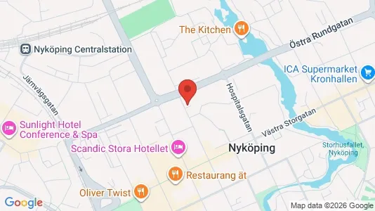 Affärslokaler att hyra i Nyköping - Bild från Google Street View