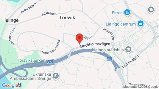 Affärslokaler att hyra i Lidingö - Bild från Google Street View