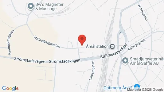 Affärslokaler att hyra i Åmål - Bild från Google Street View