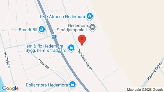 Affärslokaler att hyra i Hedemora - Bild från Google Street View